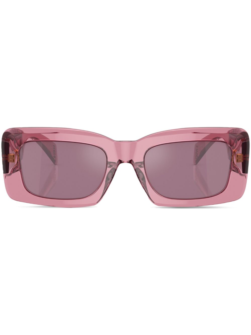 Versace Eyewear logo标牌方形太阳眼镜 - 粉色