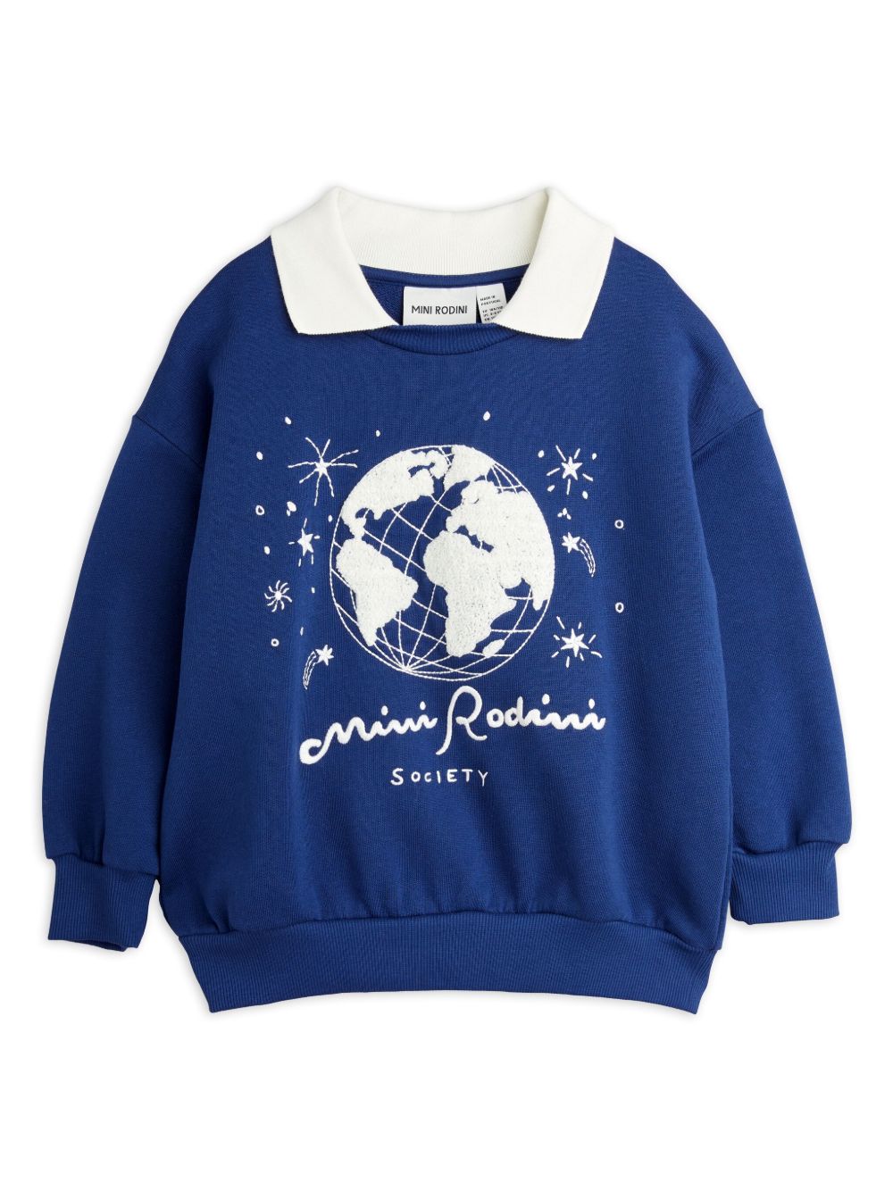Mini Rodini 图案印花卫衣 - 蓝色