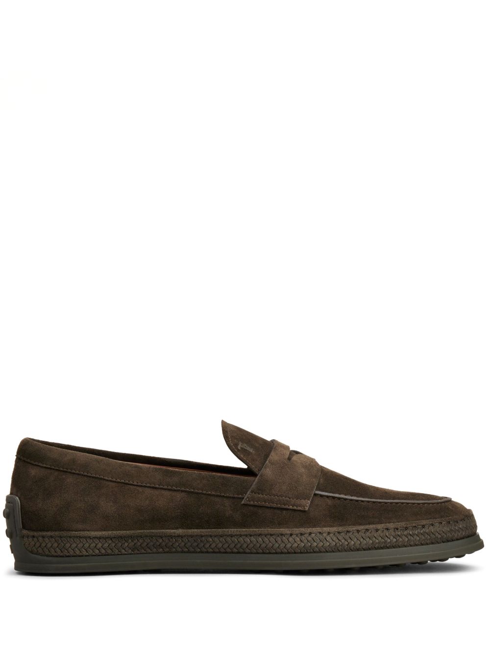 Tod's Gommino 绒面皮乐福鞋 - 褐色