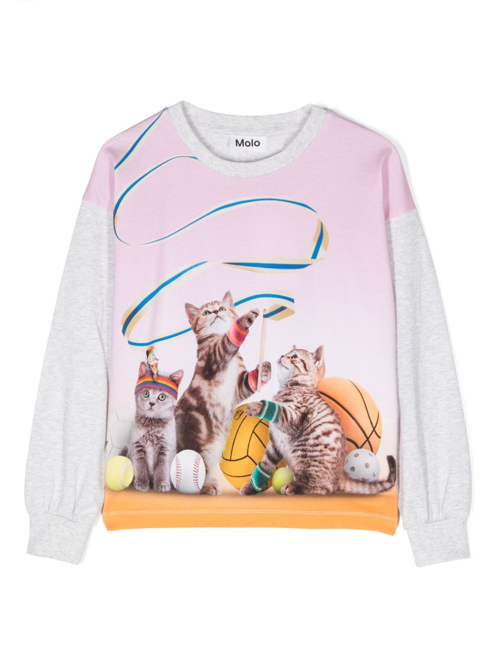 Molo Reniza Sporty Cats T恤 - 灰色