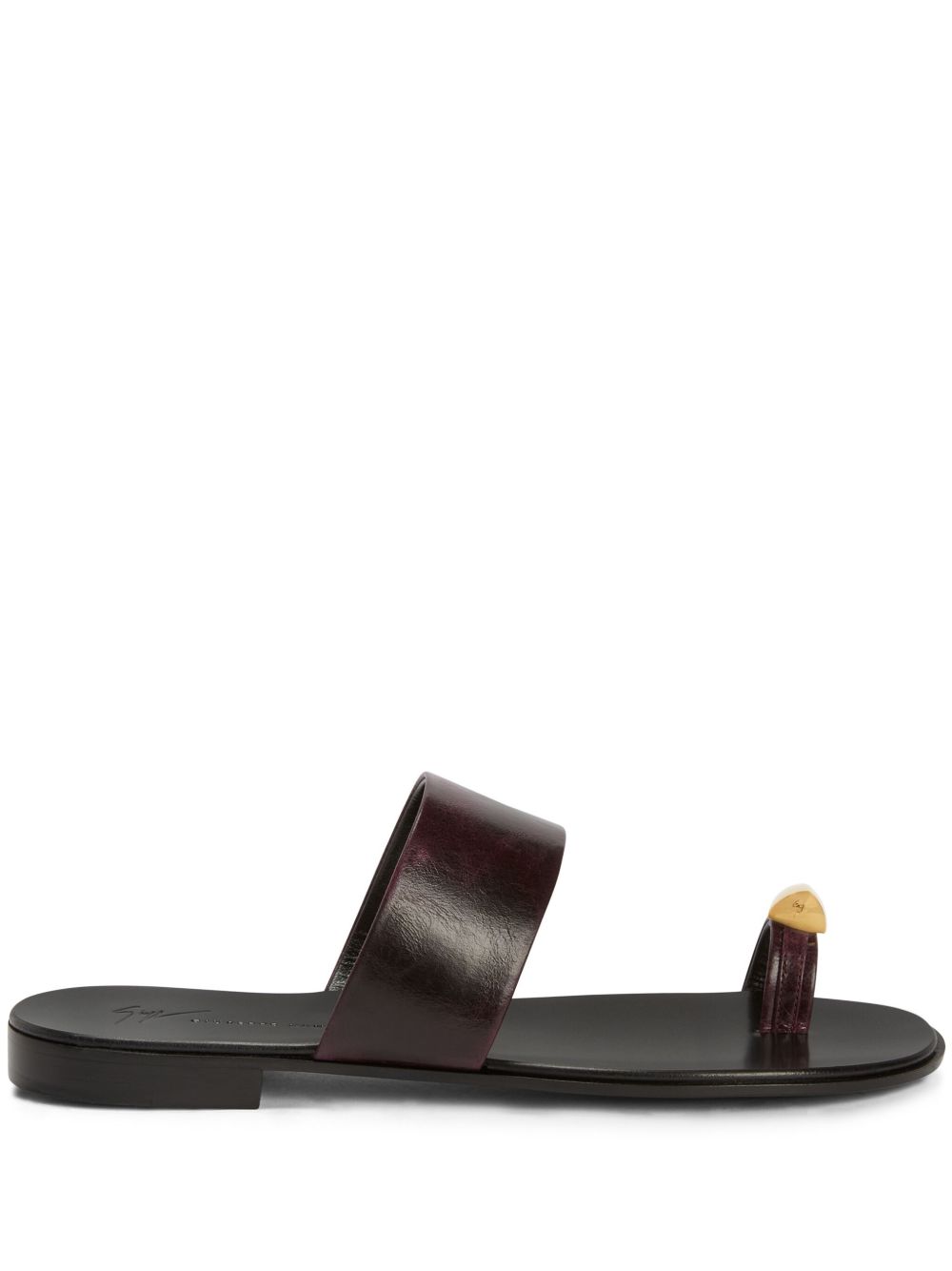 Giuseppe Zanotti Norbert 皮质凉鞋 - 褐色