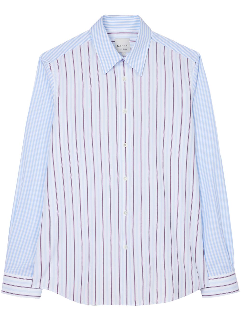 Paul Smith Mix-Up Stripe 棉衬衫 - 蓝色