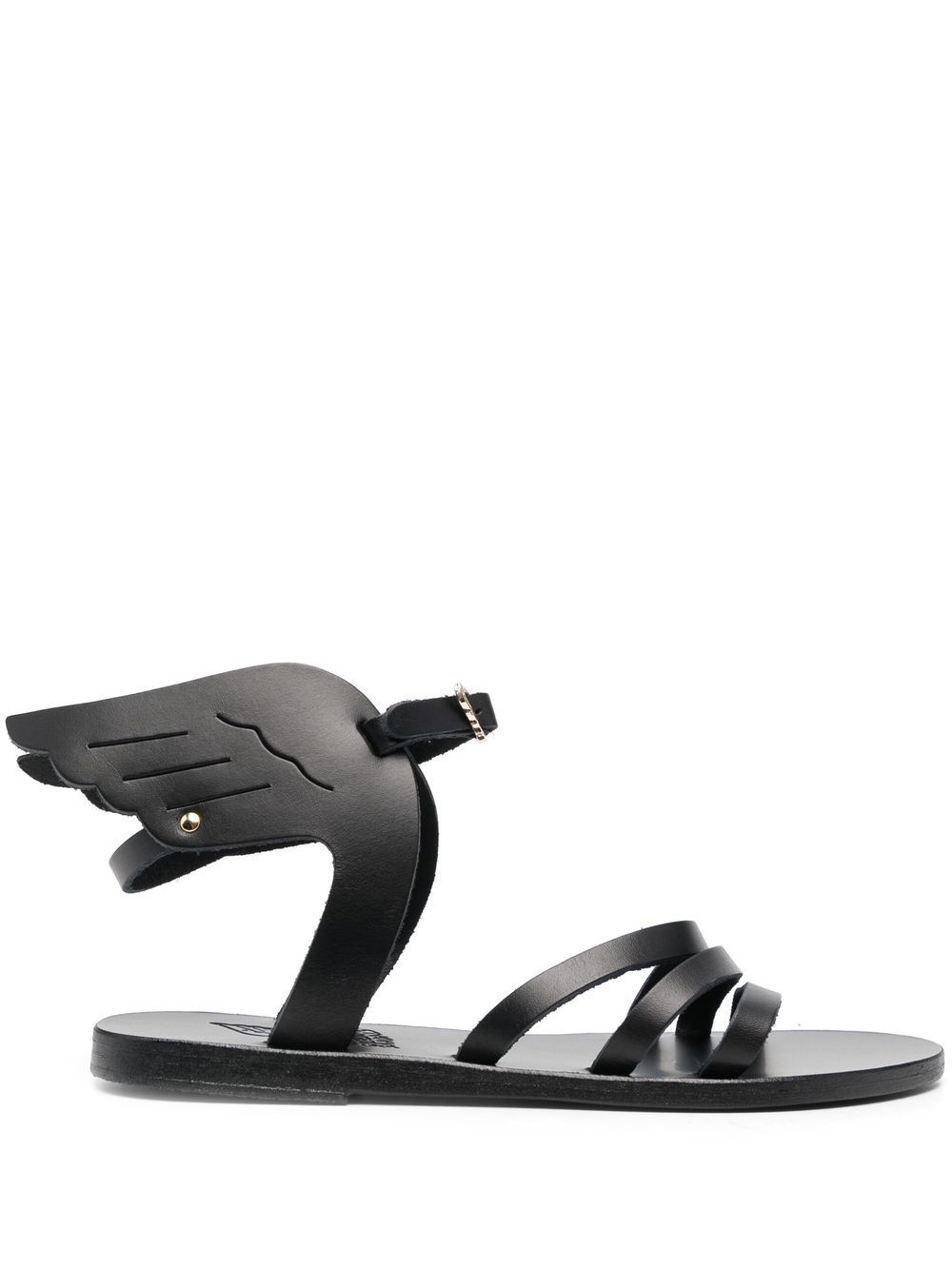 Ancient Greek Sandals Wing 露趾凉鞋 - 黑色