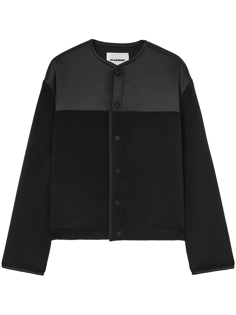 Jil Sander 抓绒羊毛夹克 - 黑色