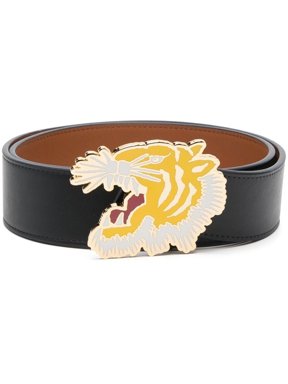 Kenzo logo双面腰带 - 黑色