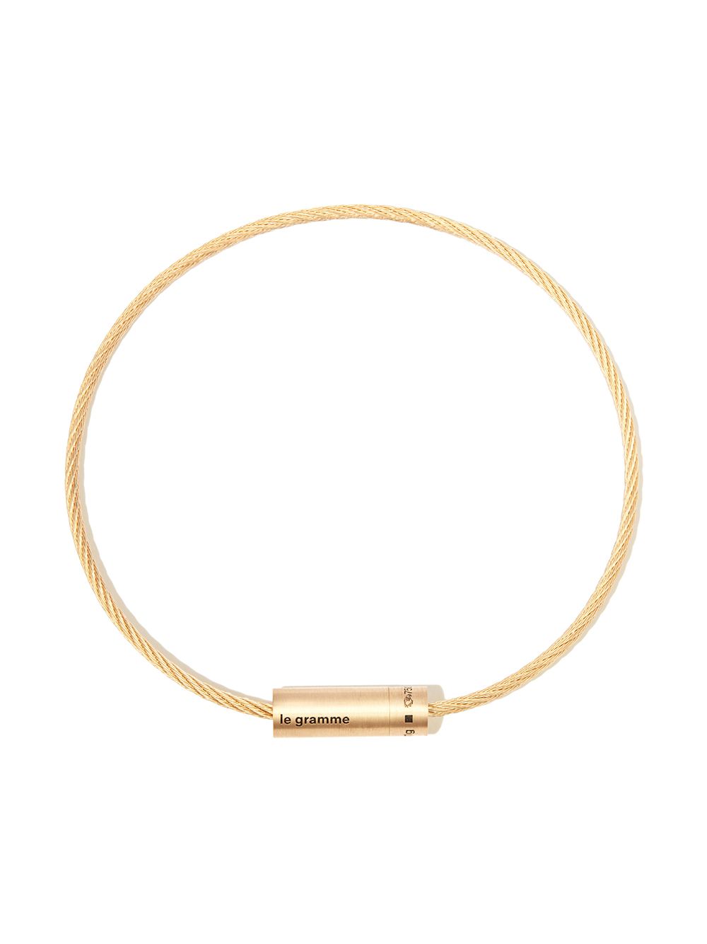 Le Gramme Cable 11g 18K黄金手链 - 金色
