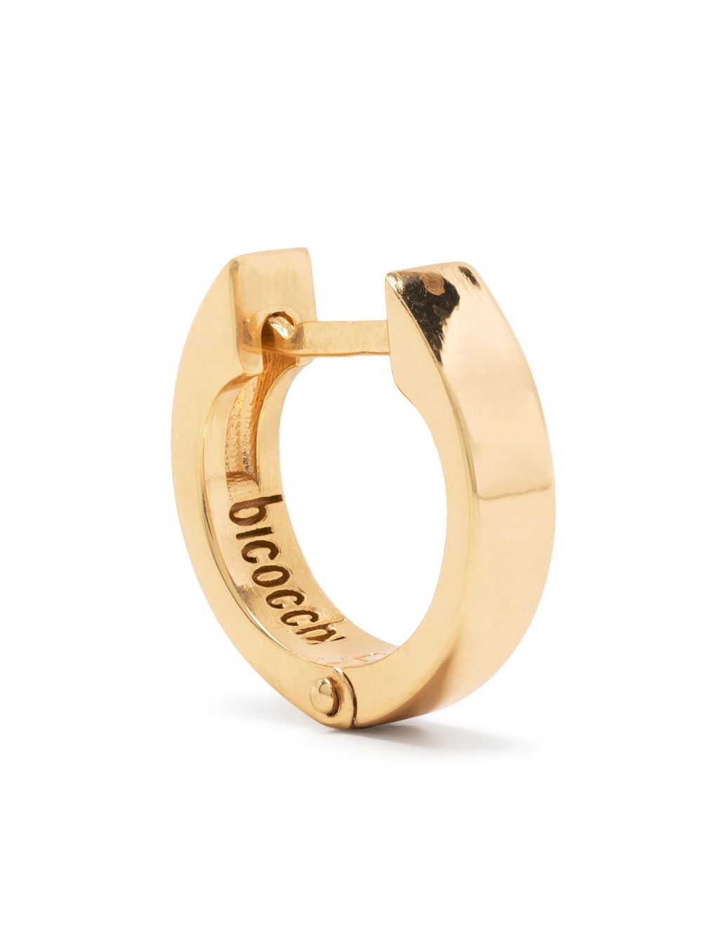 Emanuele Bicocchi logo雕刻耳环 - 金色