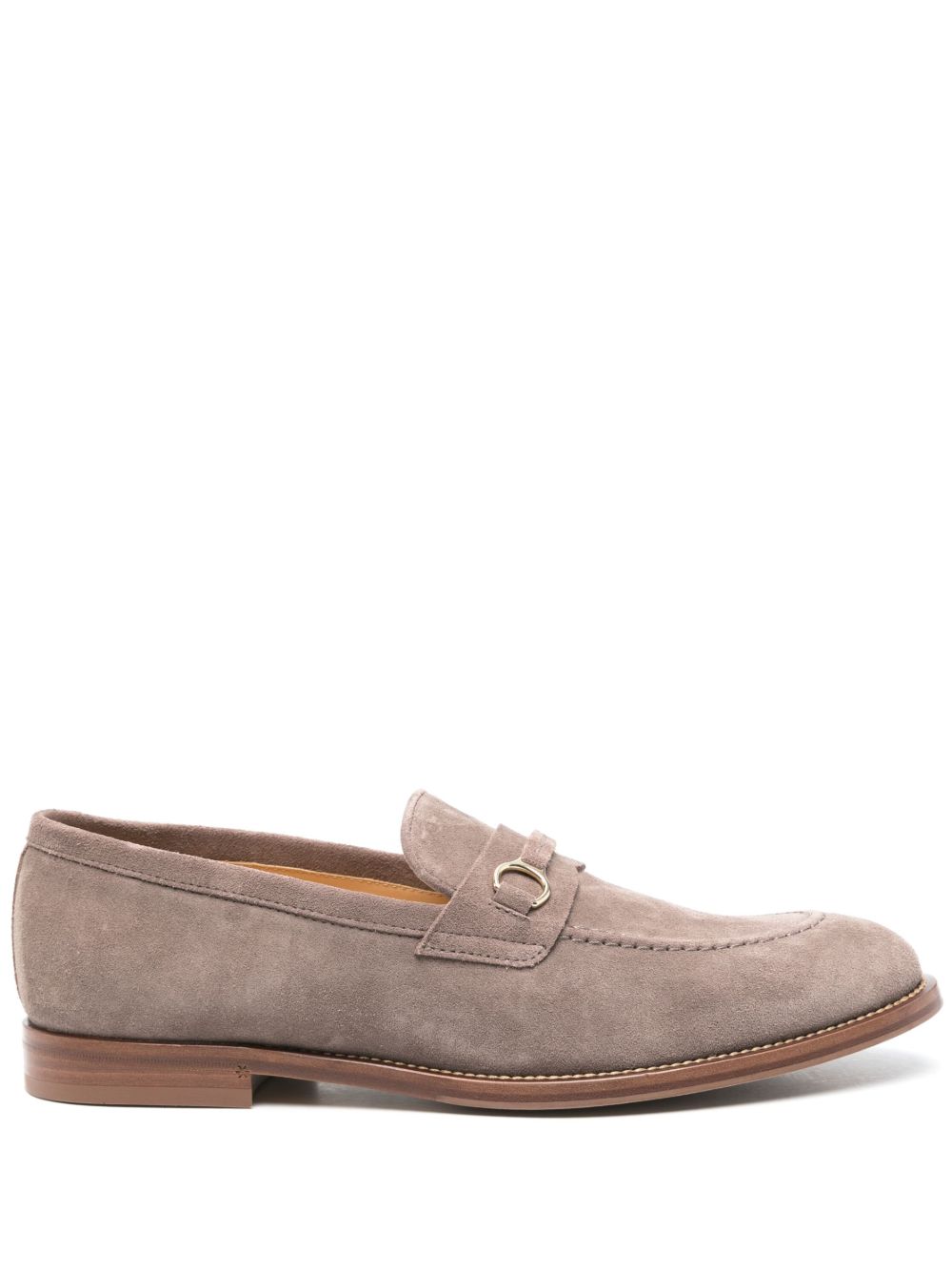 Brunello Cucinelli 绒面皮乐福鞋 - 褐色