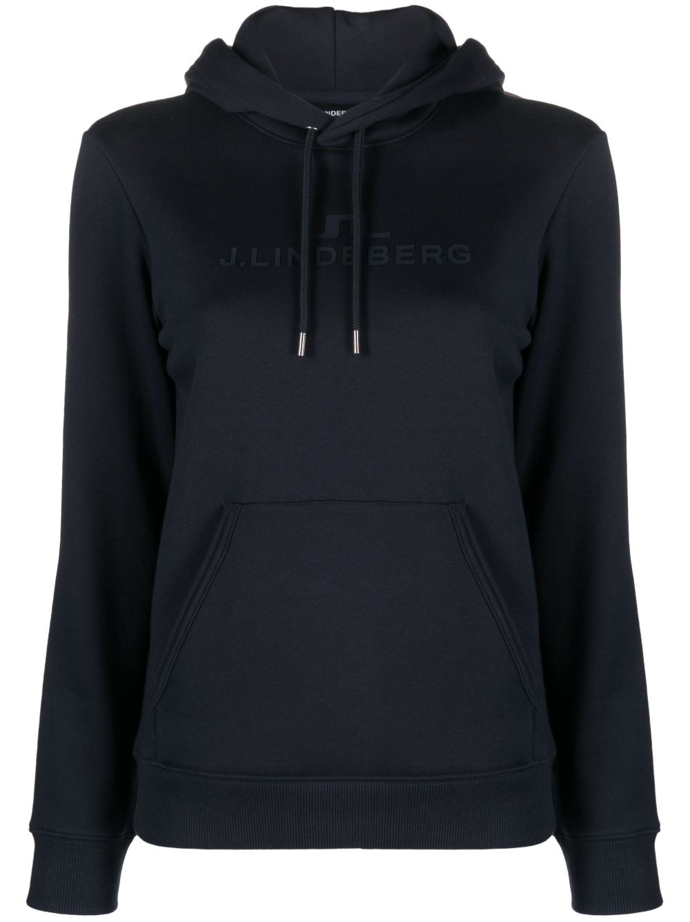 J.Lindeberg 长袖抽绳连帽衫 - 蓝色