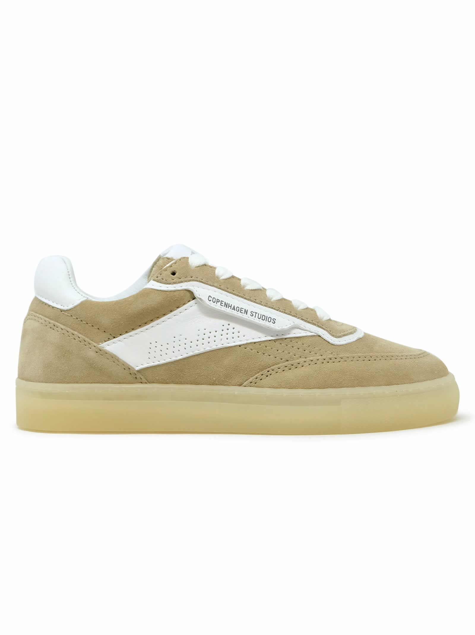 Copenhagen Sand/white Suede Sneakers