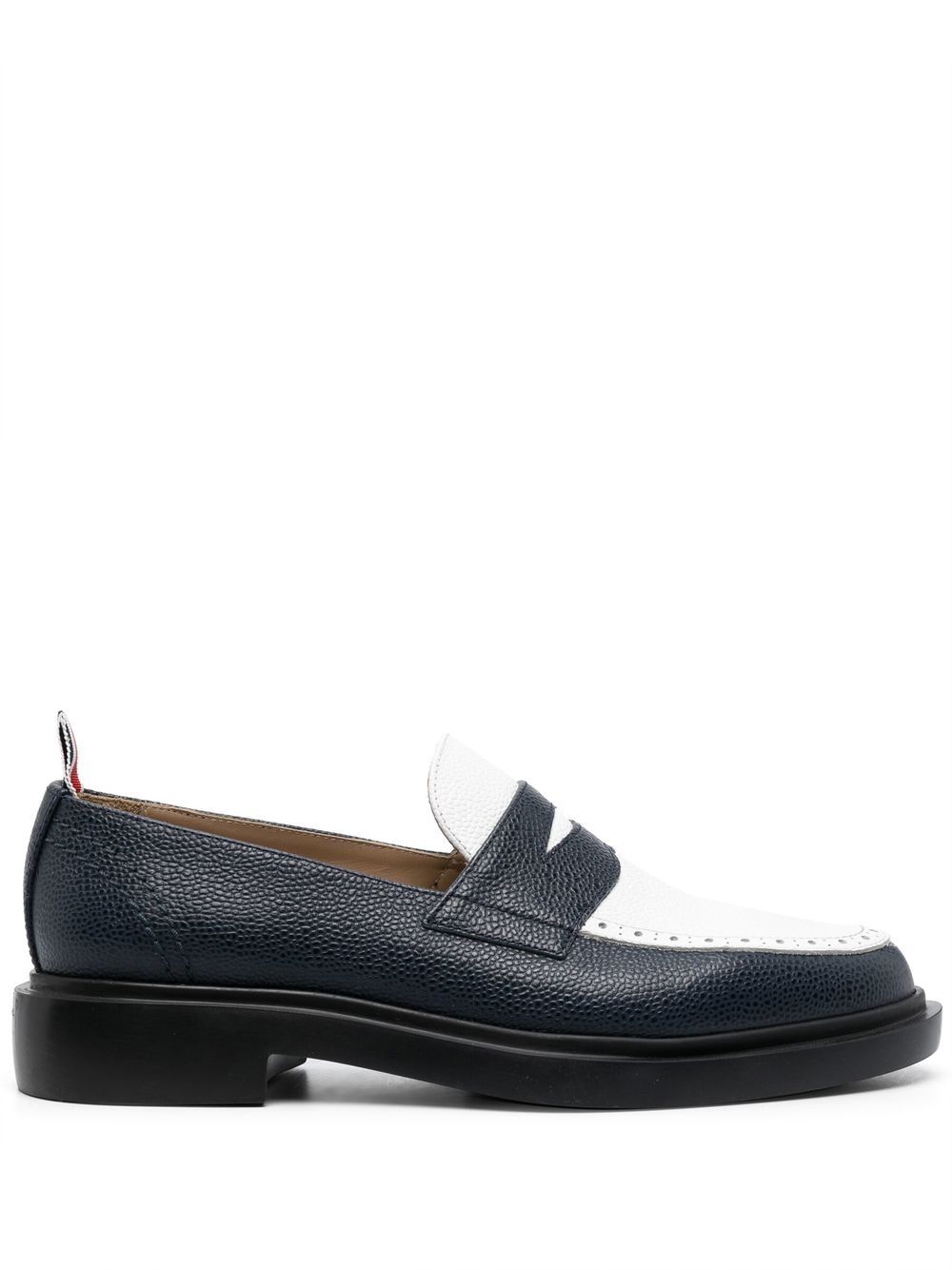 Thom Browne 经典轻薄经典乐福鞋 - 蓝色