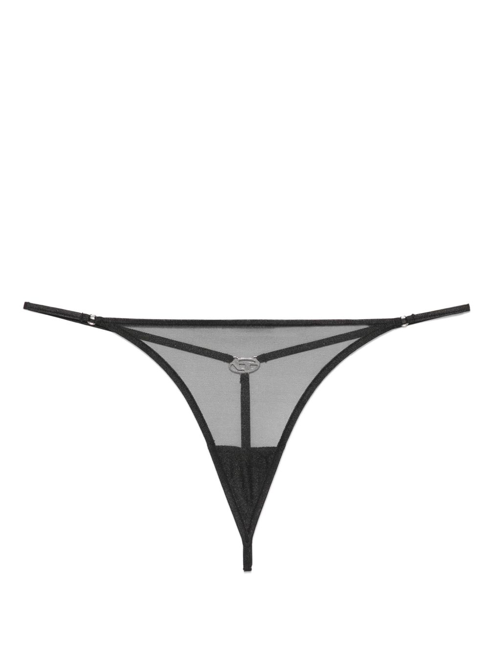 Diesel D-String-GFT 丁字裤 - 黑色