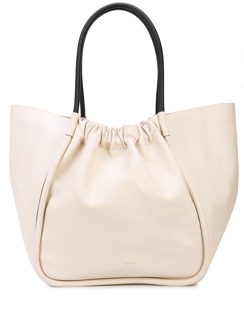 Proenza Schouler XL缩褶托特包 - 白色