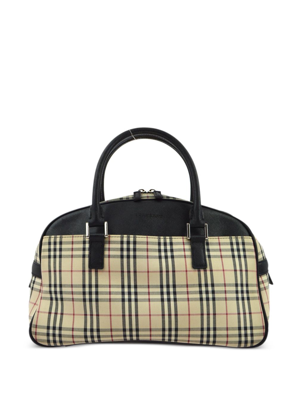 Burberry Pre-Owned 格纹手提包（1990-2000年代典藏款） - 中性色