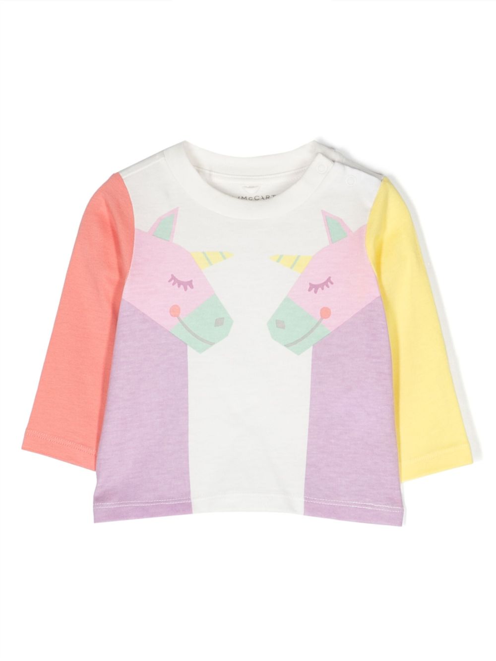 Stella McCartney Kids 图案印花棉上衣 - 白色