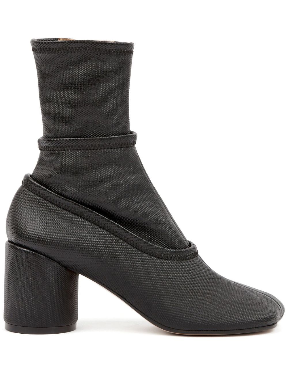 MM6 Maison Margiela Anatomic 中跟及踝靴 - 黑色