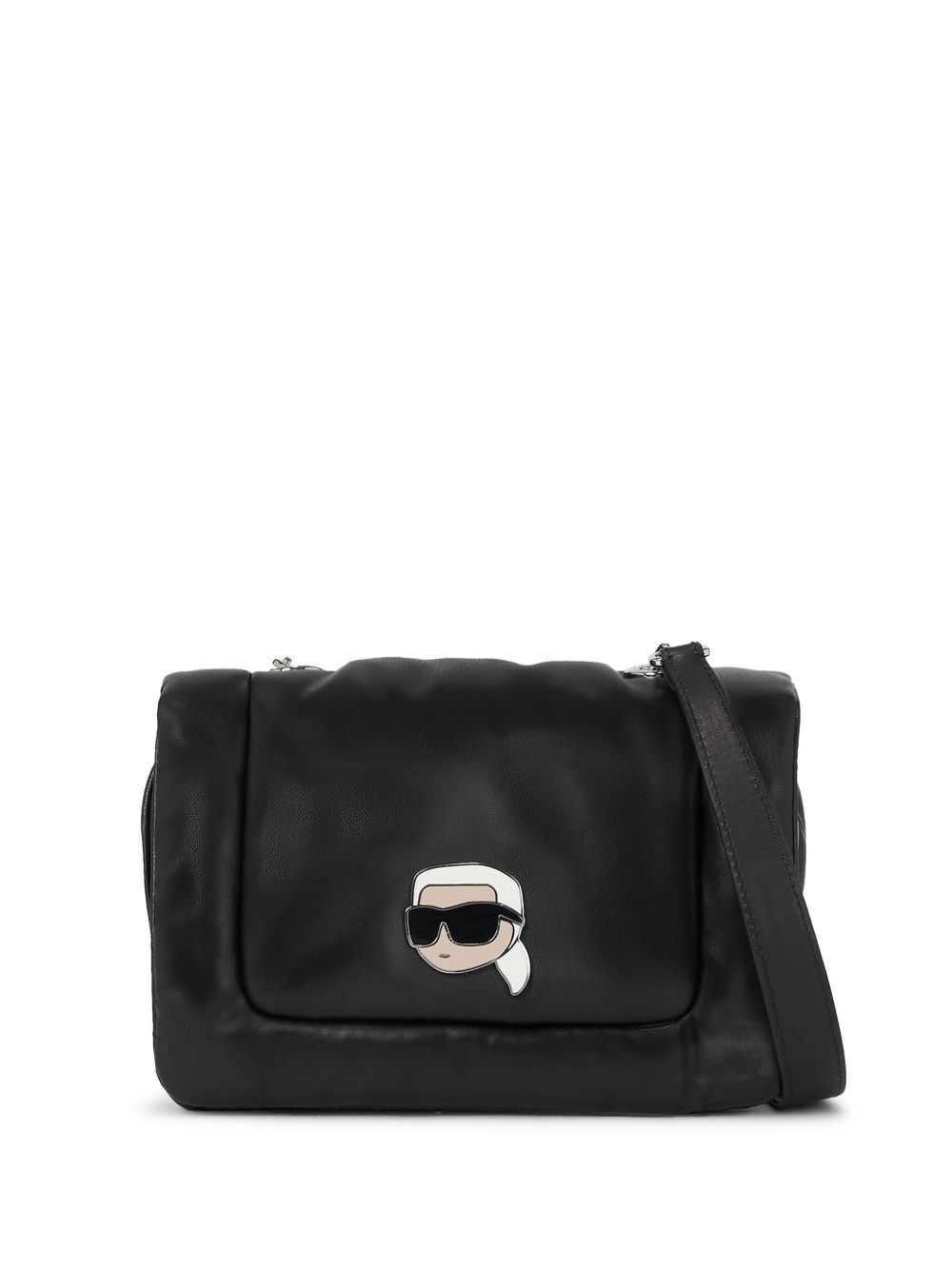 Karl Lagerfeld Ikon Puffy 斜挎包 - 黑色