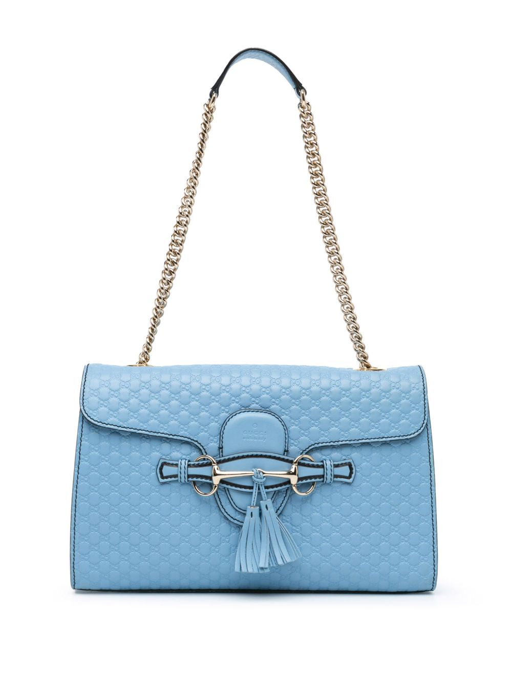 Gucci Pre-Owned Microguccissima Emily 中号单肩包（2016-2023年典藏款） - 蓝色