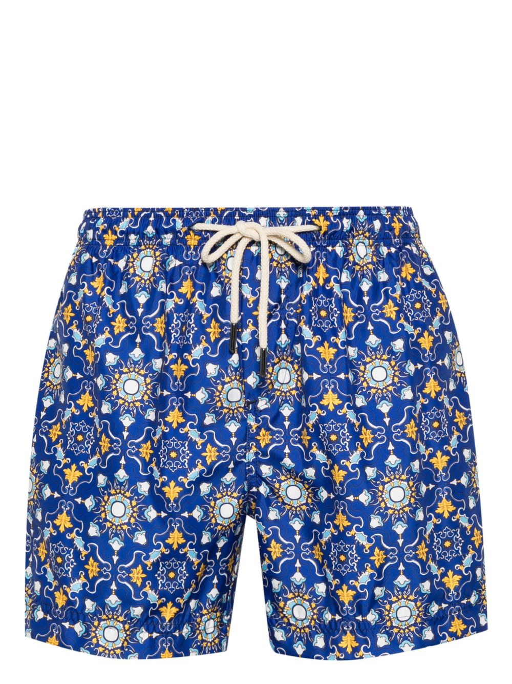PENINSULA SWIMWEAR Rapallo Mediterranean 图案泳裤 - 蓝色