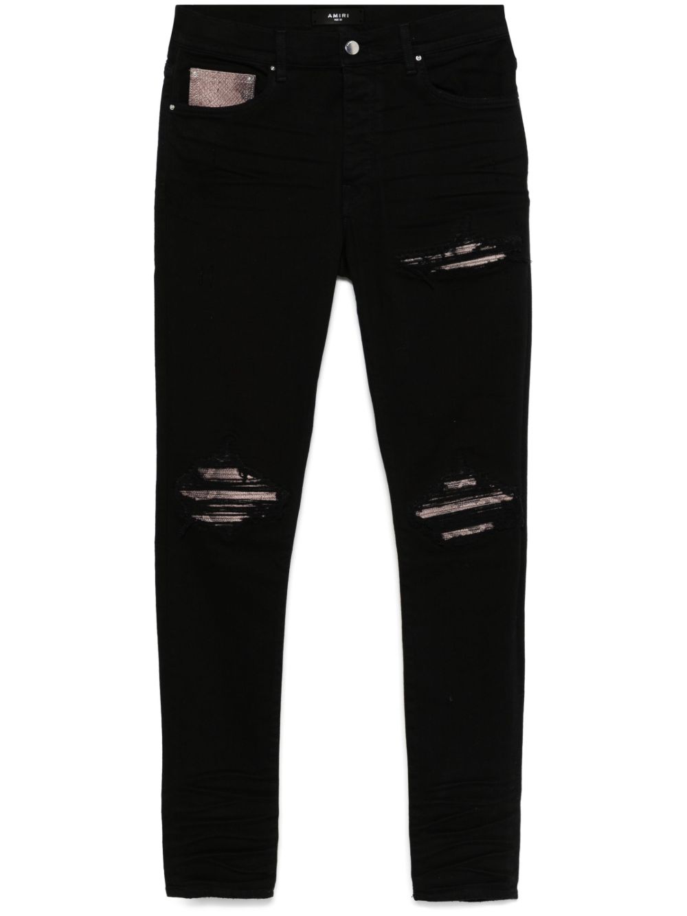 AMIRI Snake MX 1 牛仔裤 - 黑色