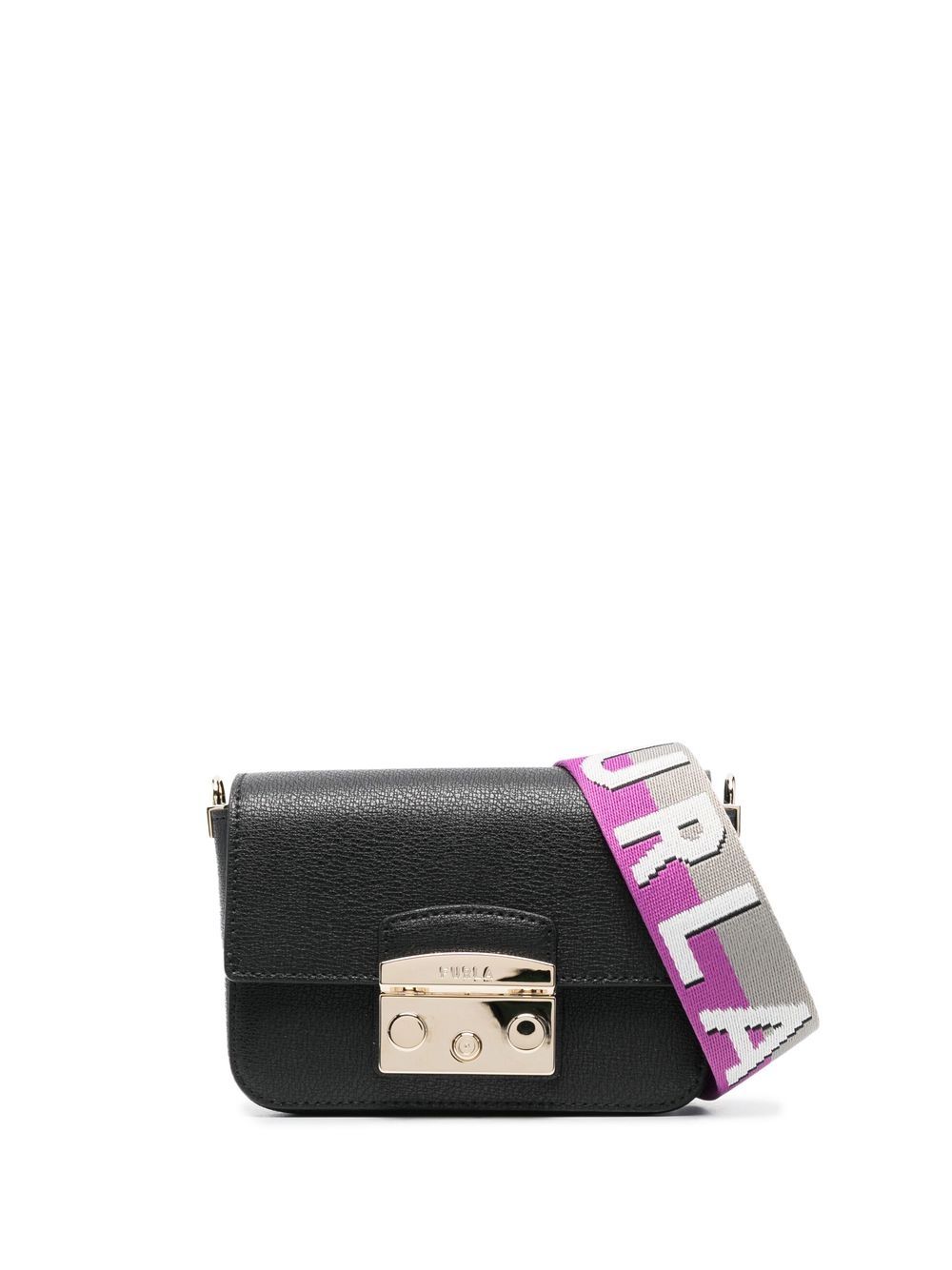 Furla 皮质斜挎包 - 黑色