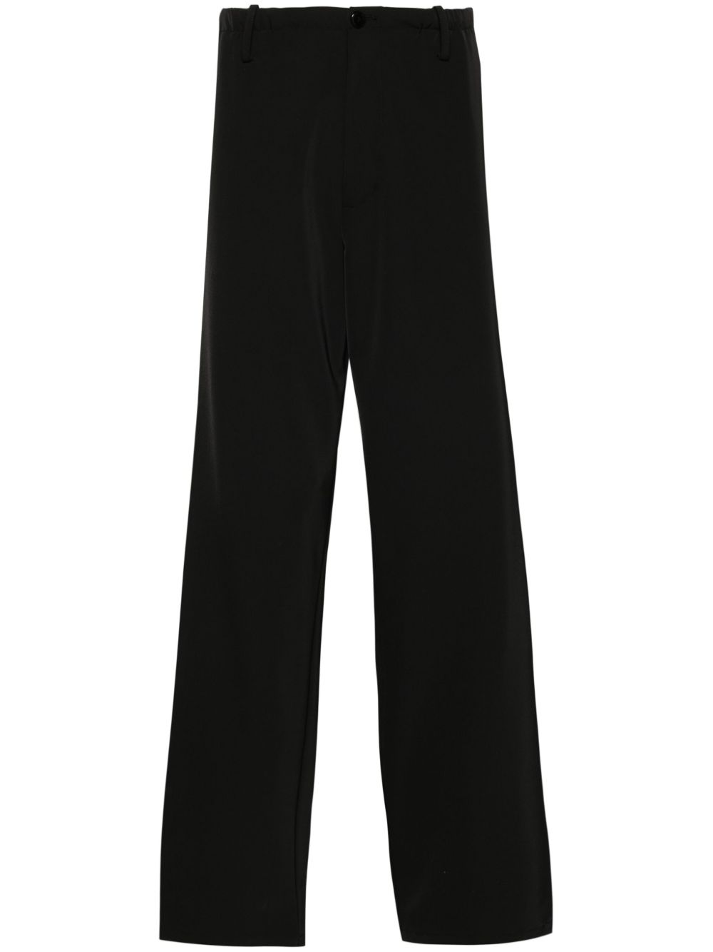 MM6 Maison Margiela 单针脚高腰长裤 - 黑色