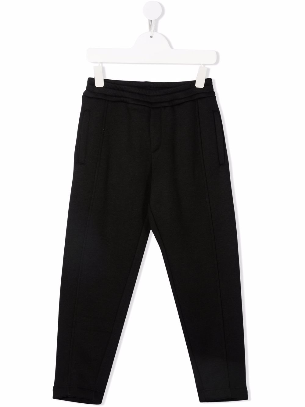 Balmain Kids 巴尔曼 logo印花运动裤 - 黑色