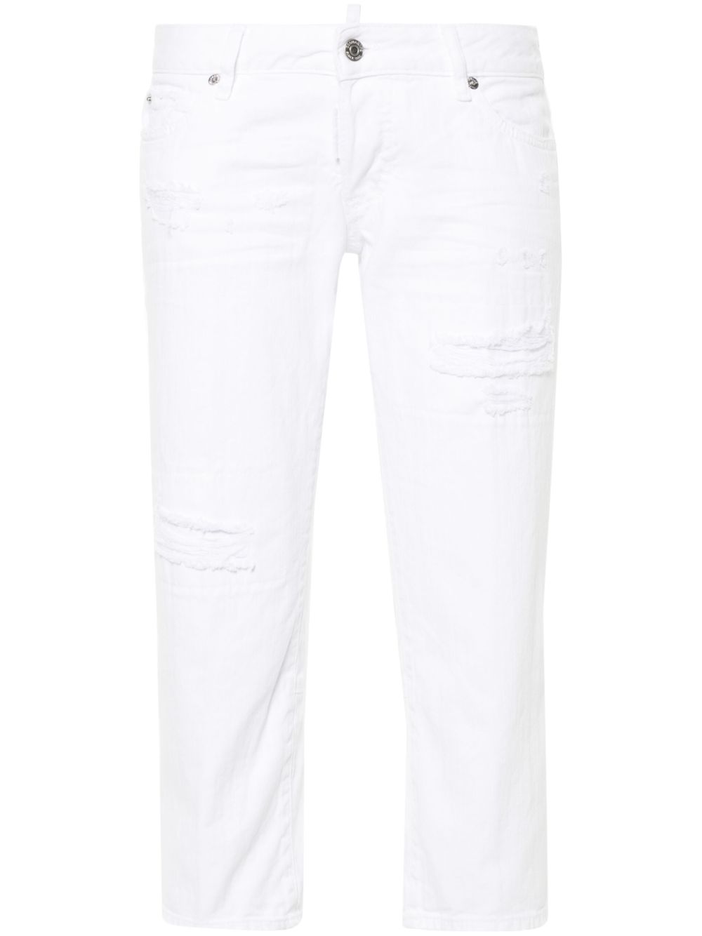 DSQUARED2 Capri 露踝牛仔裤 - 白色