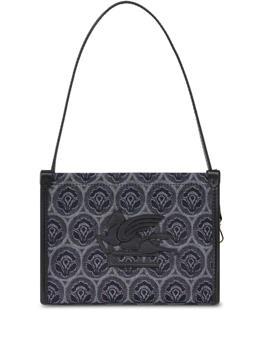 ETRO 刺绣单肩包 - 蓝色