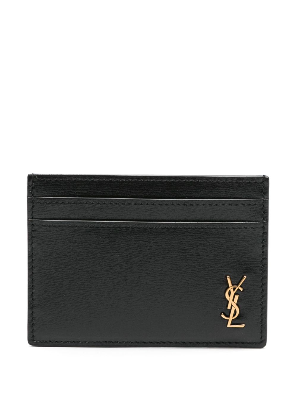 Saint Laurent Cassandre-logo 皮质卡夹 - 黑色