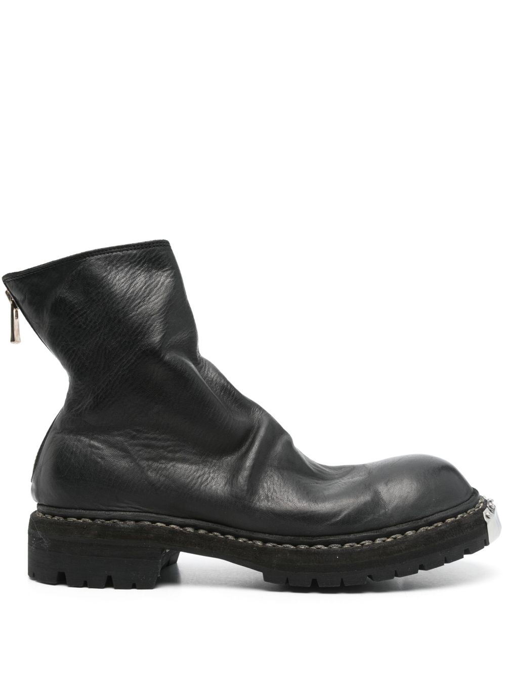 Guidi 皮靴 - 黑色