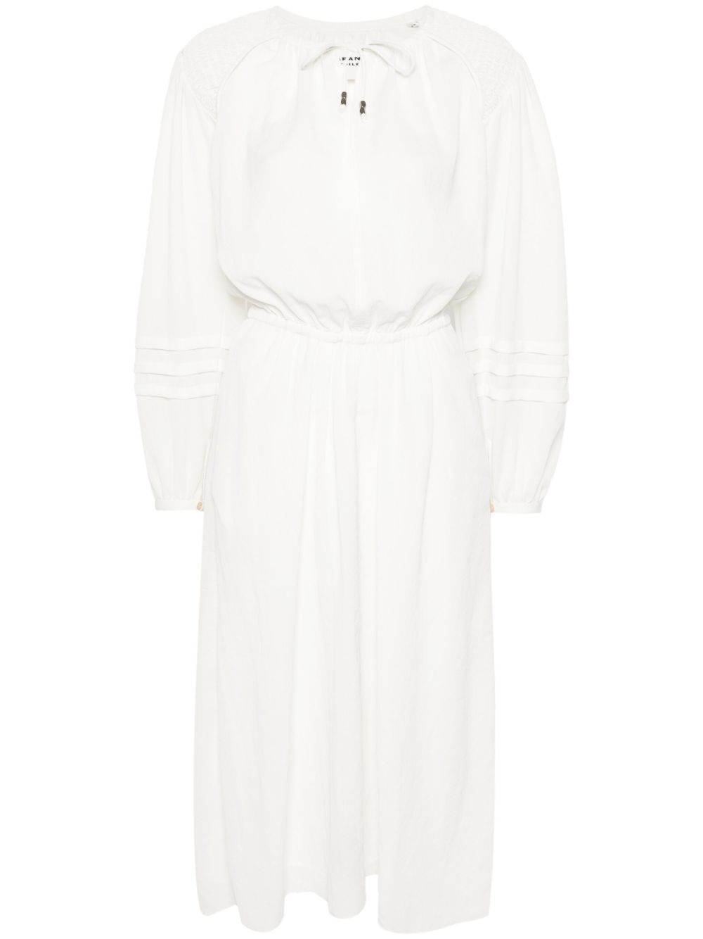 MARANT ÉTOILE Lydie 乔其纱绉纱超长连衣裙 - 中性色