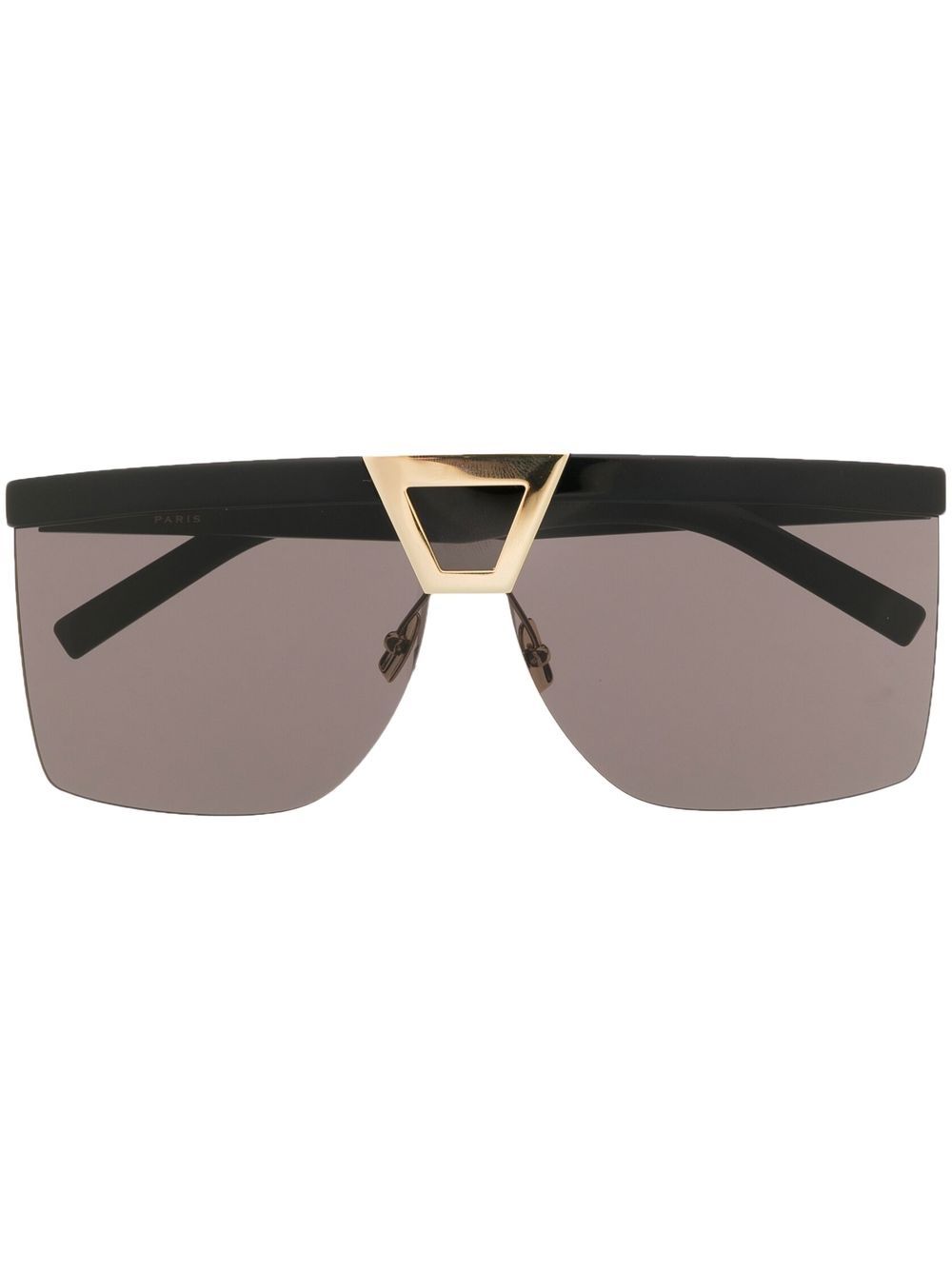 Saint Laurent Eyewear 有色镜片方框太阳眼镜 - 黑色