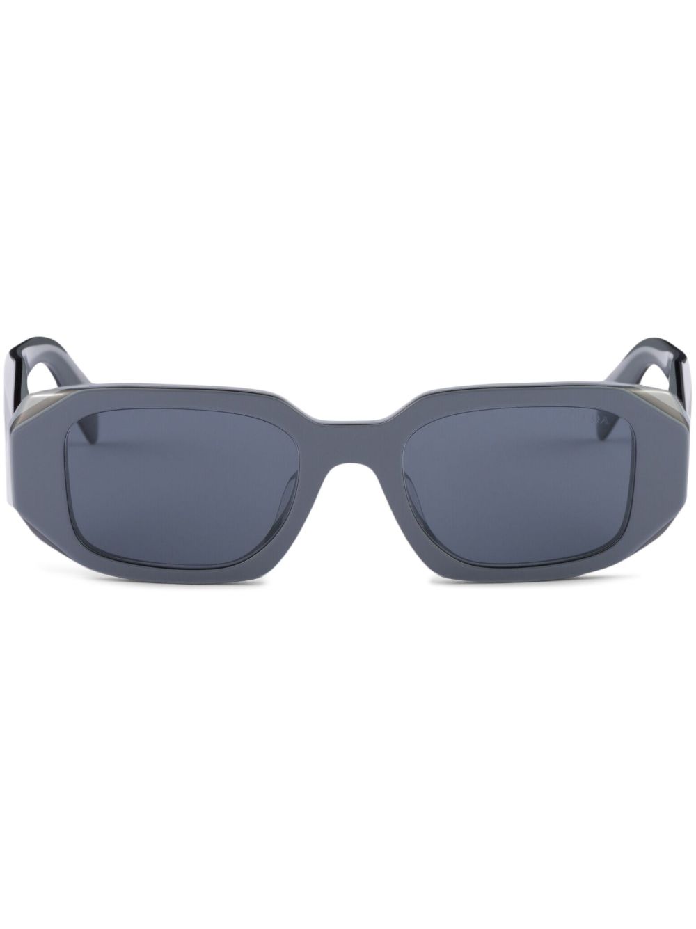 Prada Eyewear Symbole 几何形镜框太阳眼镜 - 蓝色