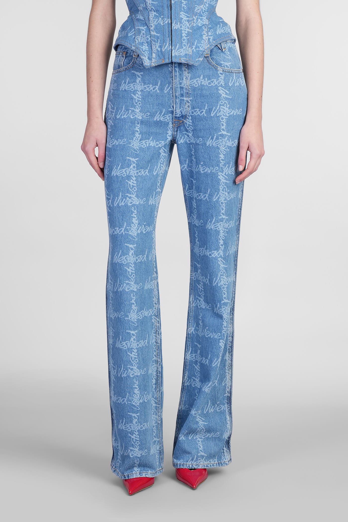 Vivienne Westwood Ray Jeans In Blue Cotton