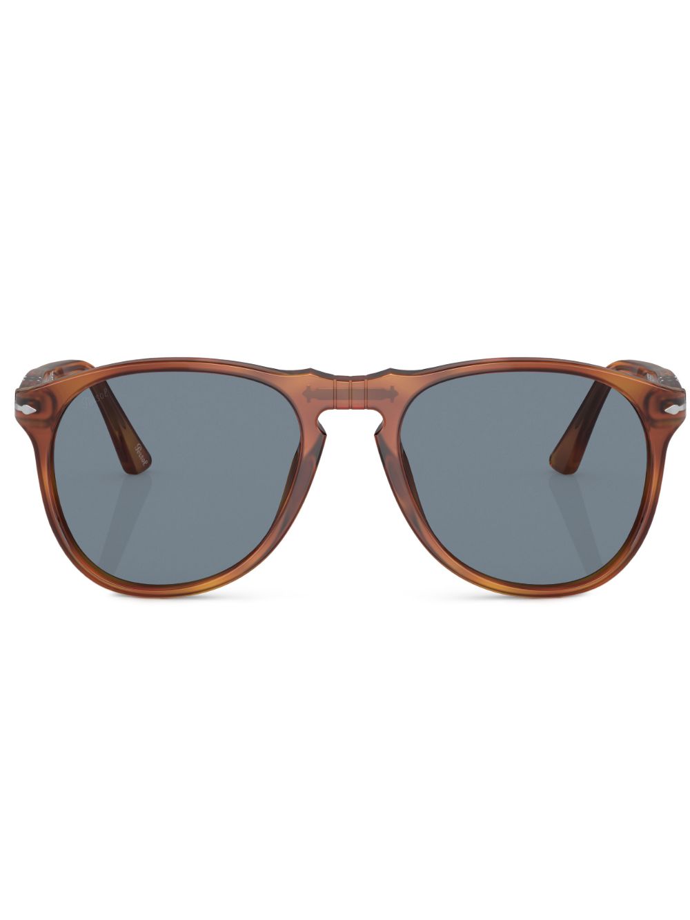 Persol 圆框太阳眼镜 - 褐色