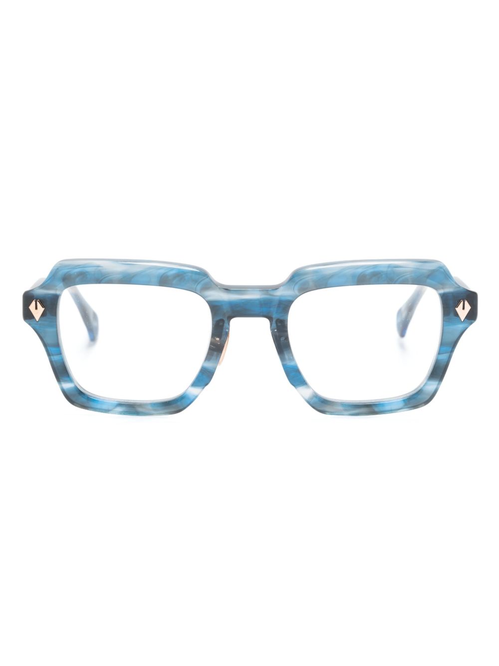T Henri Eyewear Continental 方框眼镜 - 蓝色