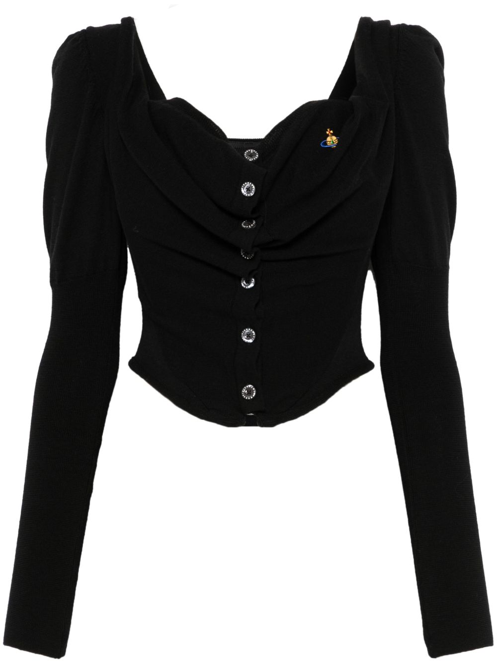 Vivienne Westwood Bea 针织紧身胸衣 - 黑色