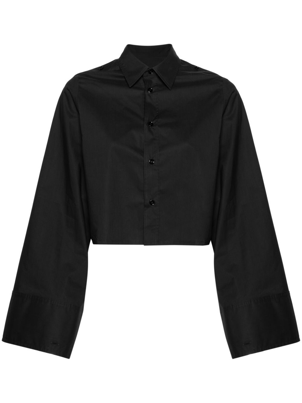 MM6 Maison Margiela 超长袖短款衬衫 - 黑色