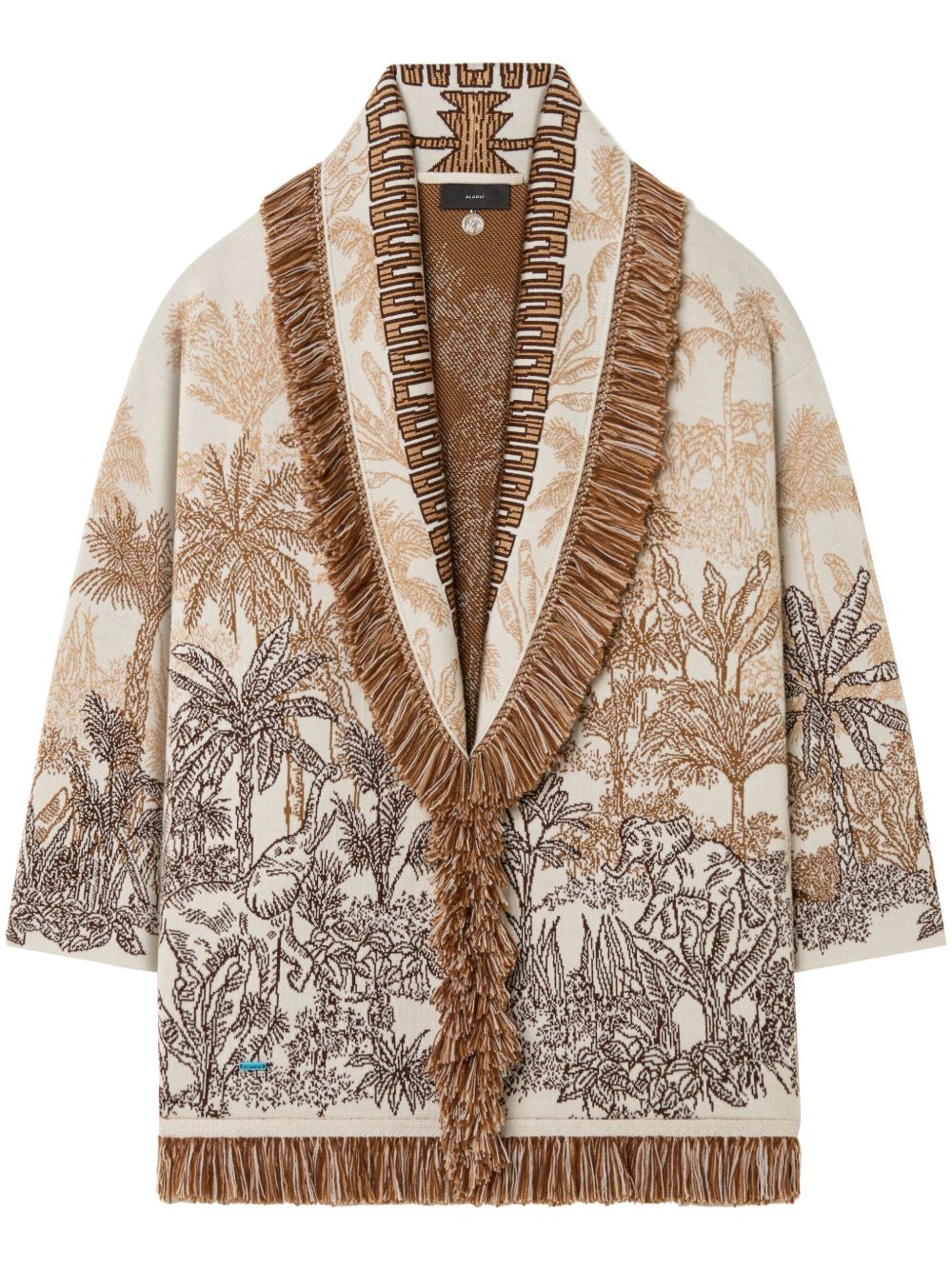 Alanui Jungle Toile de Jouy 开衫 - 中性色