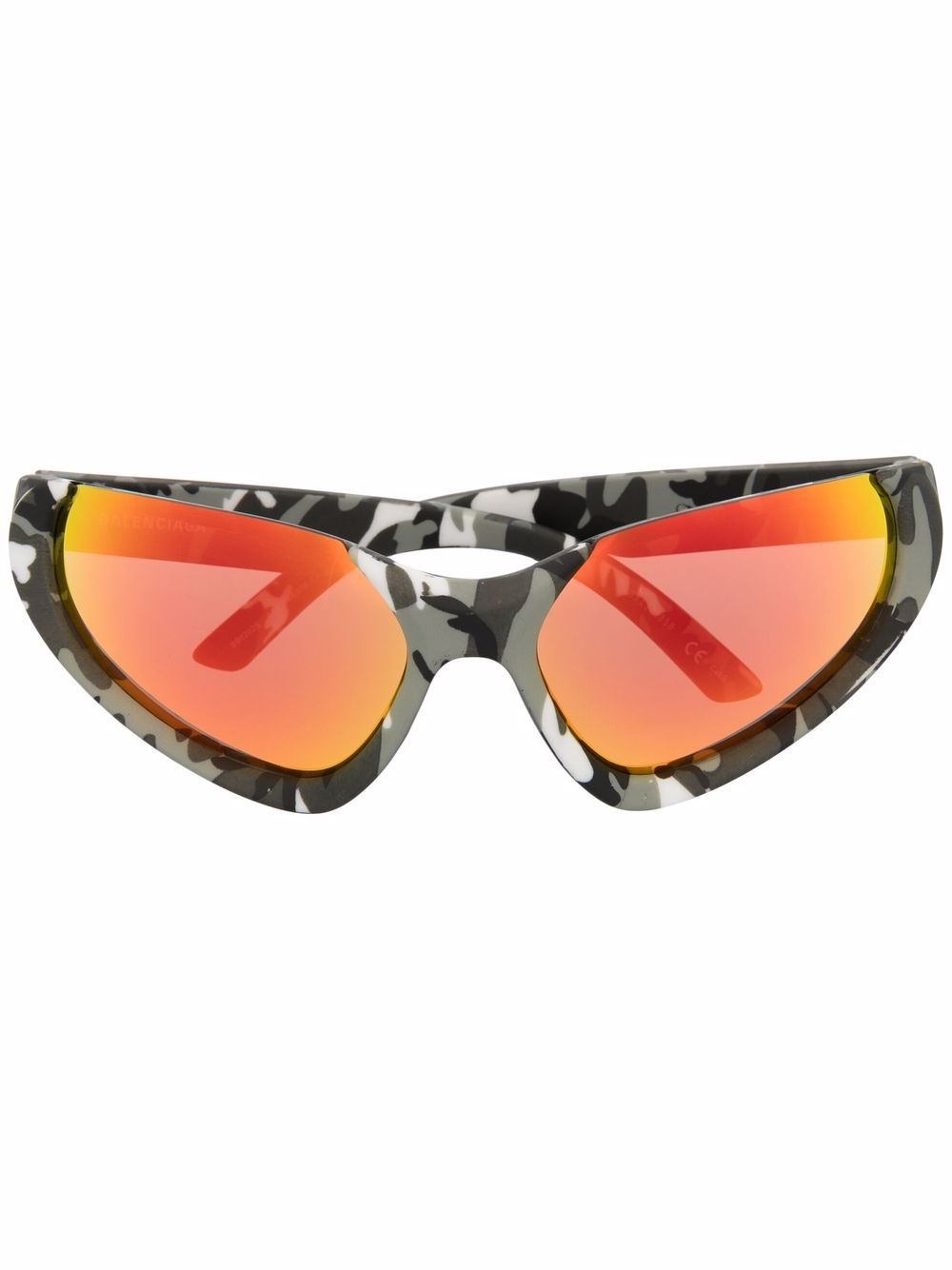 Balenciaga Eyewear Xpander 猫眼框太阳眼镜 - 灰色