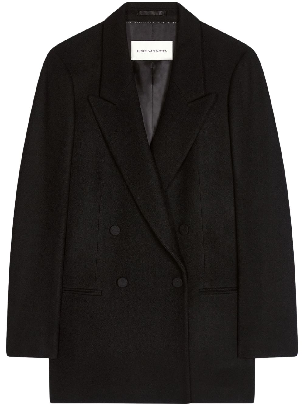 DRIES VAN NOTEN 双排扣西装夹克 - 黑色