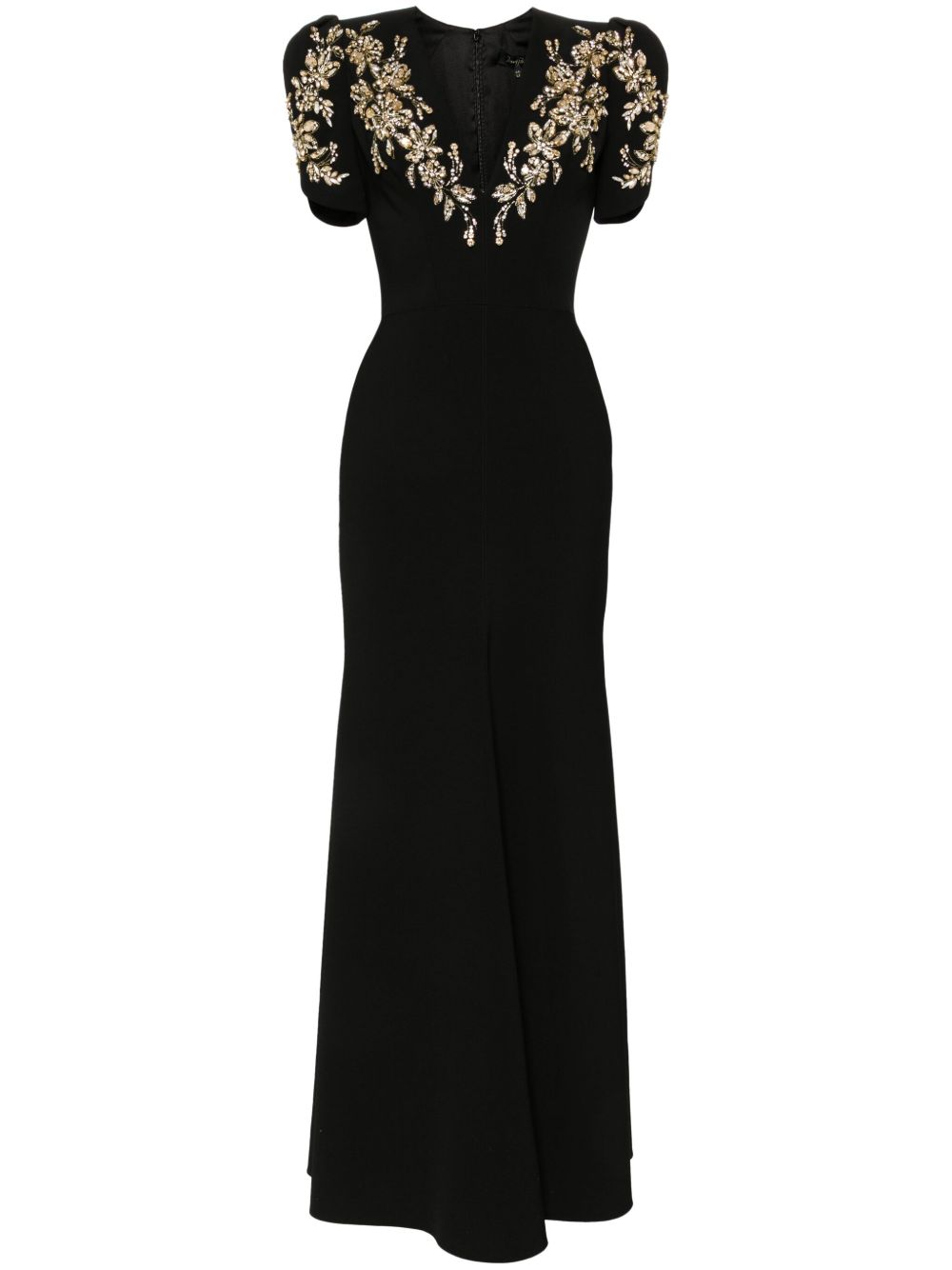 Jenny Packham Serenade 珠饰礼服 - 黑色