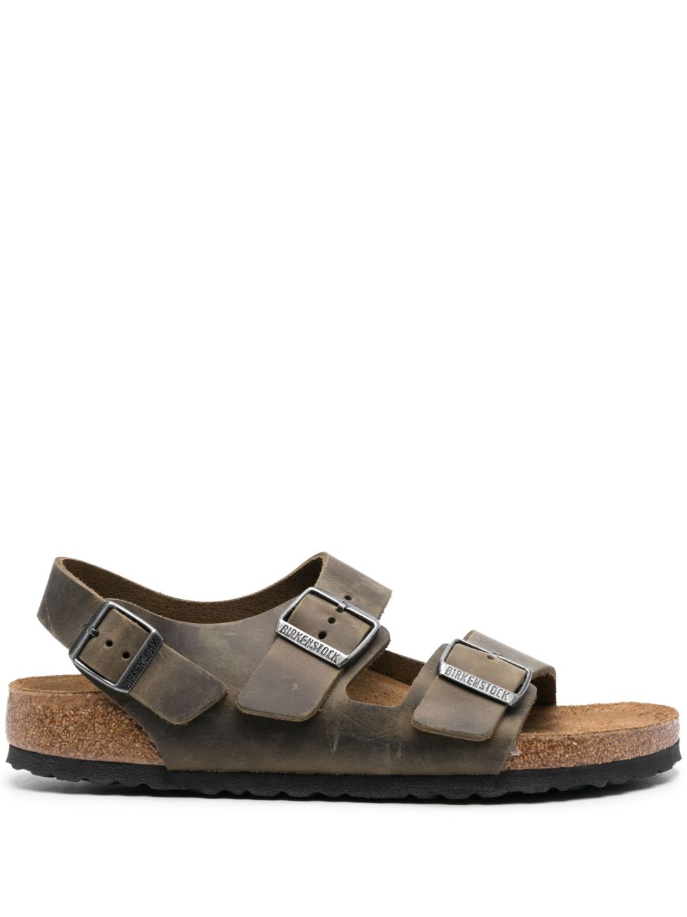 Birkenstock Milano 皮质凉鞋 - 绿色