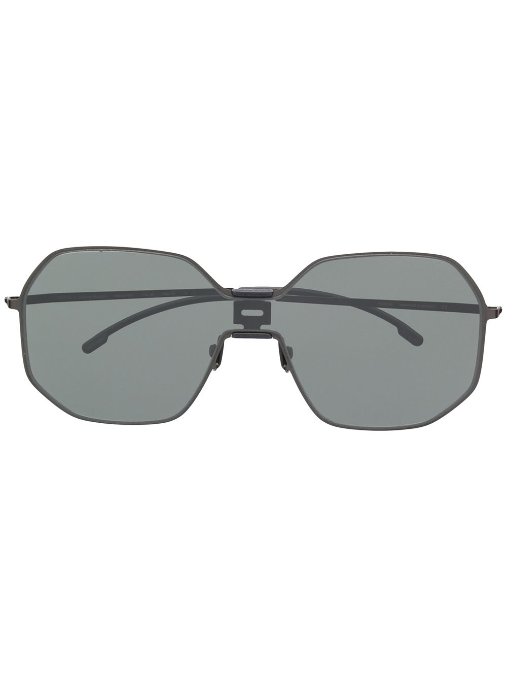 Mykita 几何框太阳眼镜 - 黑色