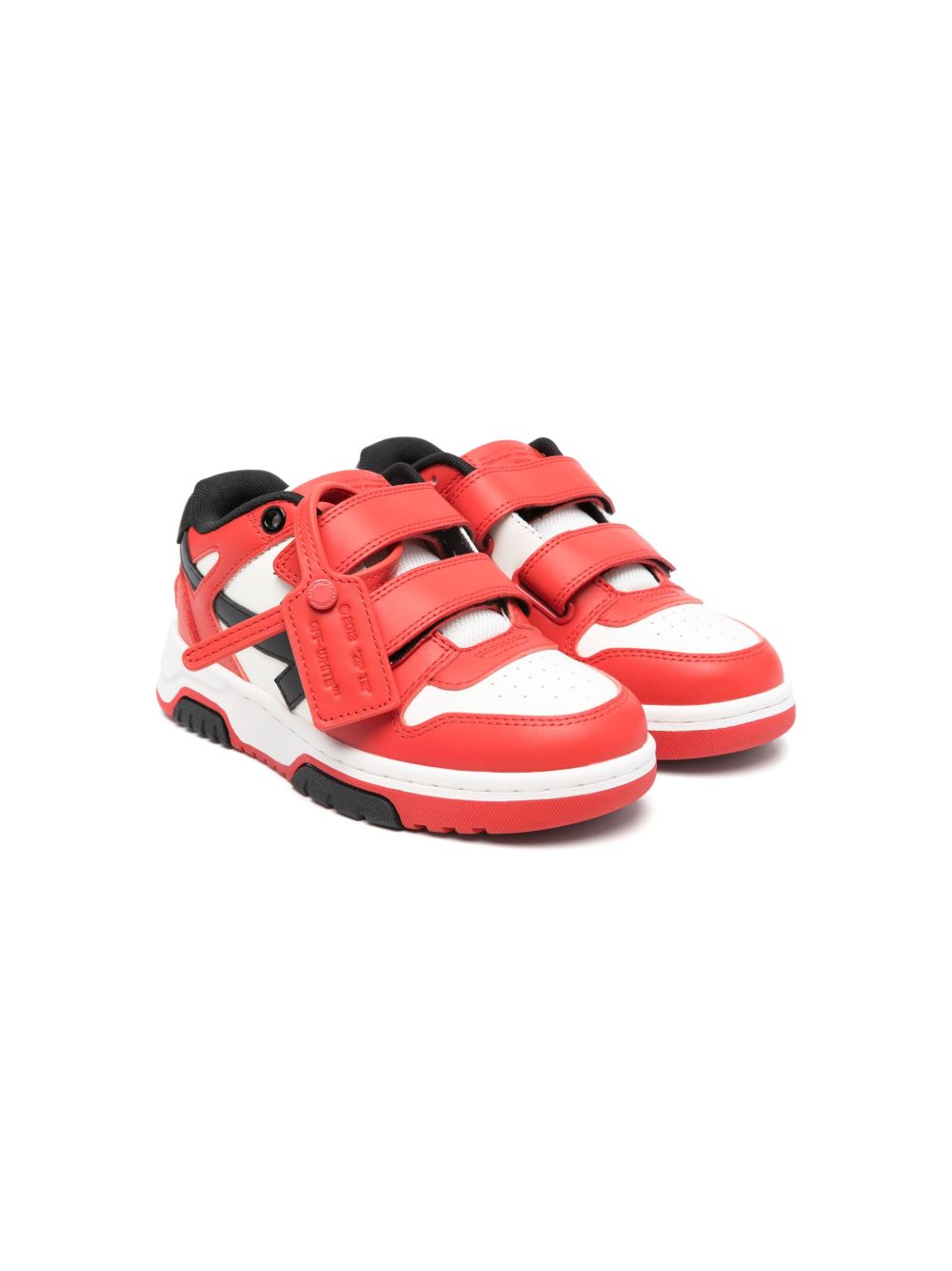 Off-White Kids Out of Office Straps 运动鞋 - 红色
