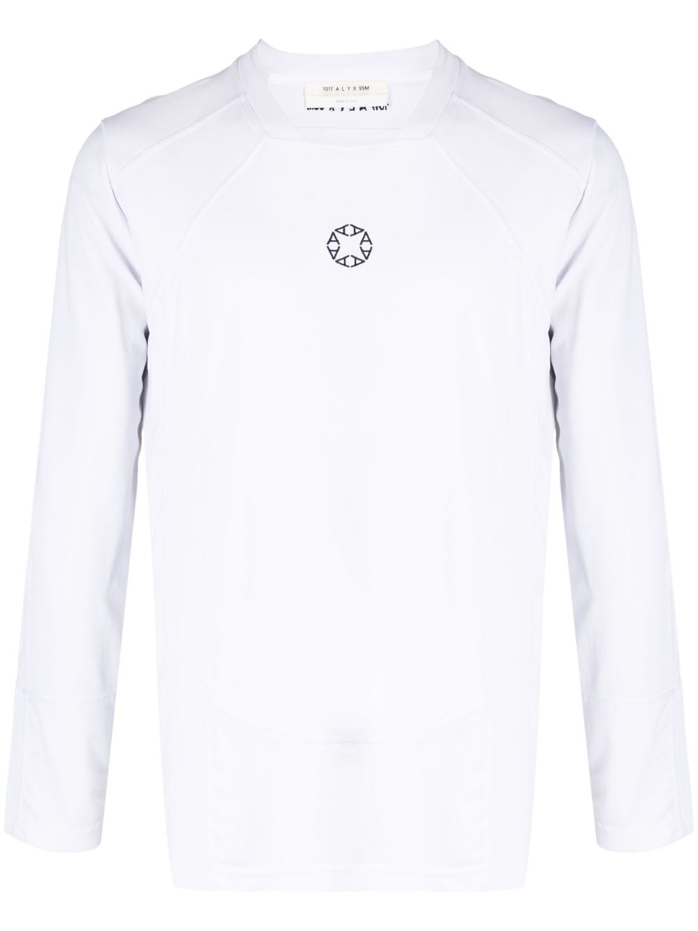1017 ALYX 9SM logo刺绣长袖T恤 - 白色