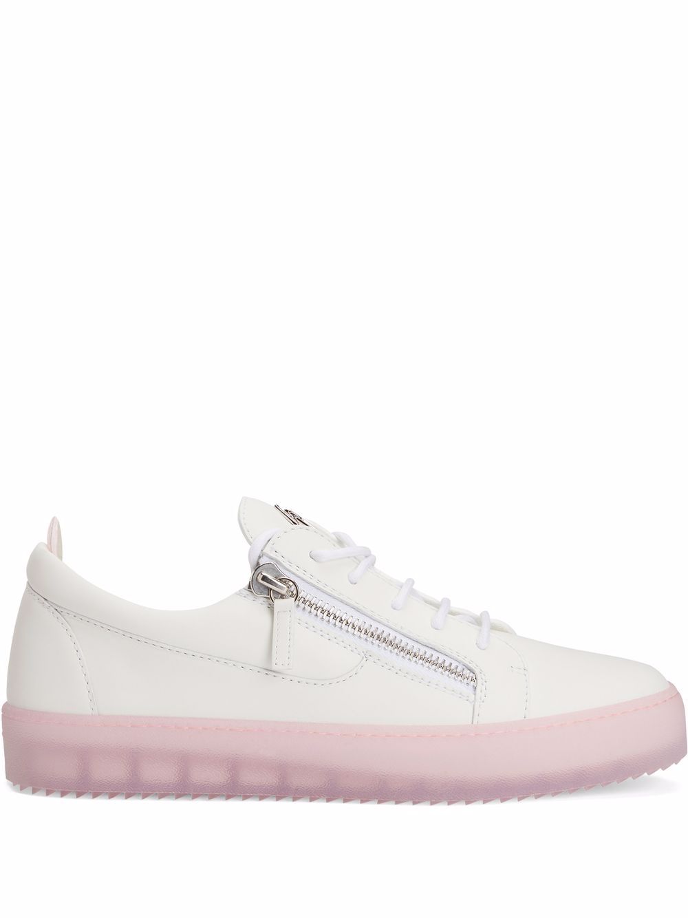 Giuseppe Zanotti Frankie 低帮皮质运动鞋 - 白色