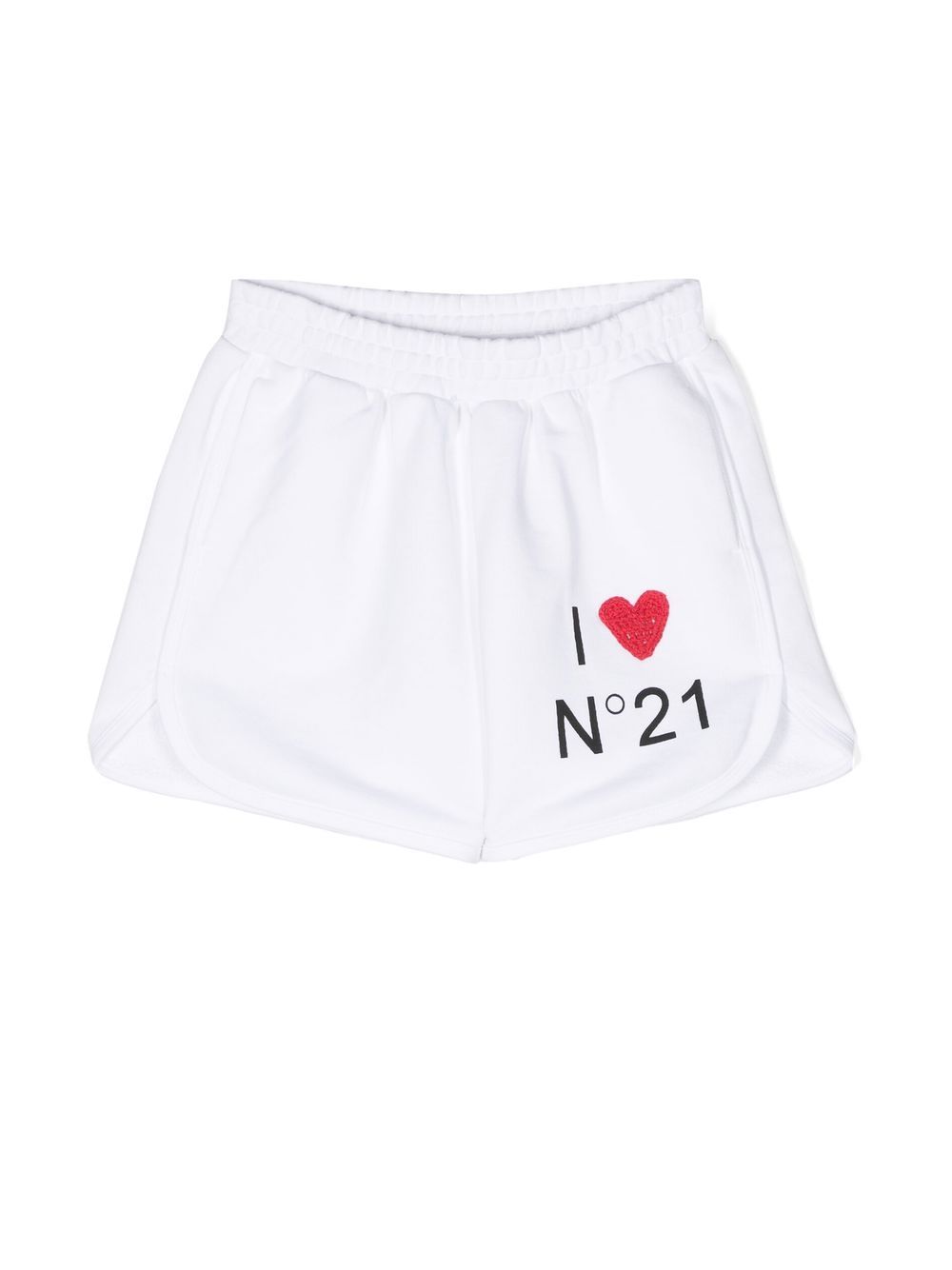 Nº21 Kids I Love N°21 短裤 - 白色