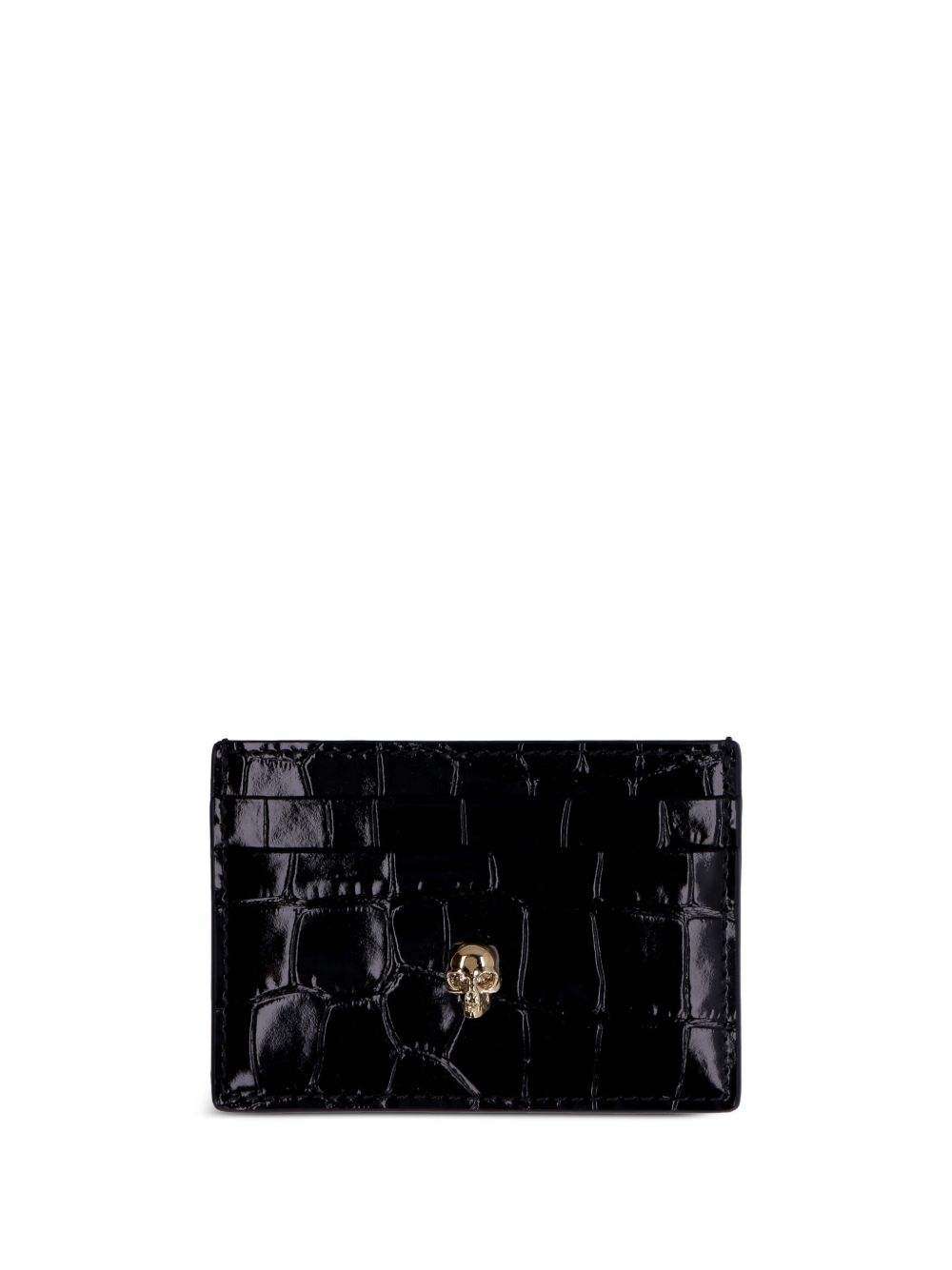 Alexander McQueen Skull 铆钉卡夹 - 黑色